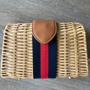 JMcLaughlin Wicker / Raffia Clutch Bag